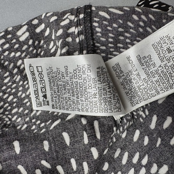 NWT Roxy Women's Spirit Awakes Long Sleeve Romper Dress Black and White Large - Picture 5 of 8